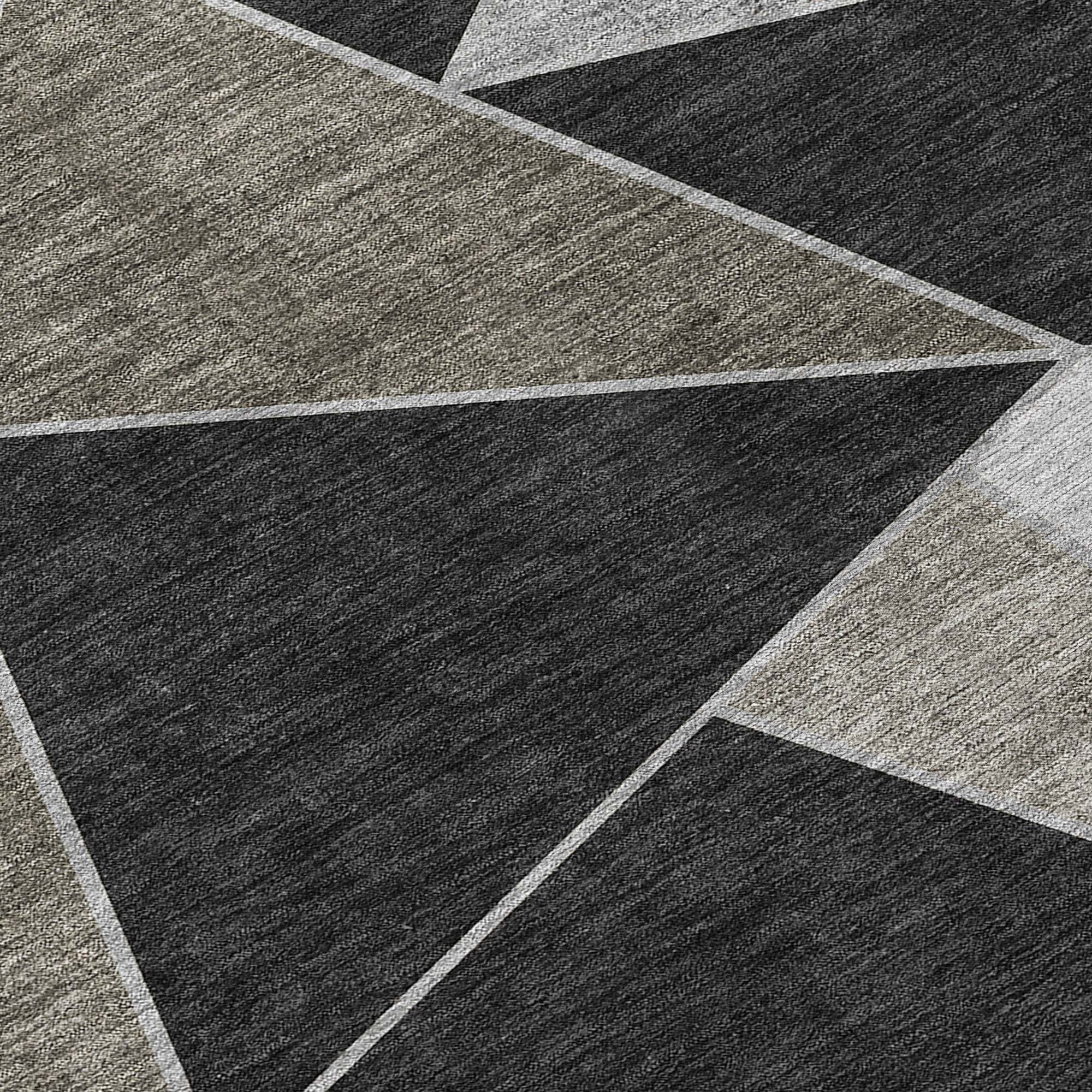Addison Rugs Gentle Waves Chocolate Washable Indoor-Outdoor Rug
