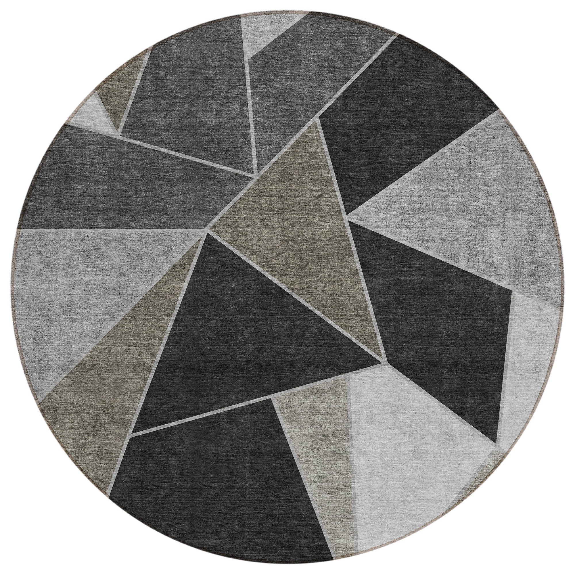 Addison Rugs Gentle Waves Chocolate Washable Indoor-Outdoor Rug