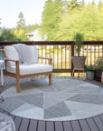 Addison Rugs Gentle Waves Grey Washable Indoor-Outdoor Rug
