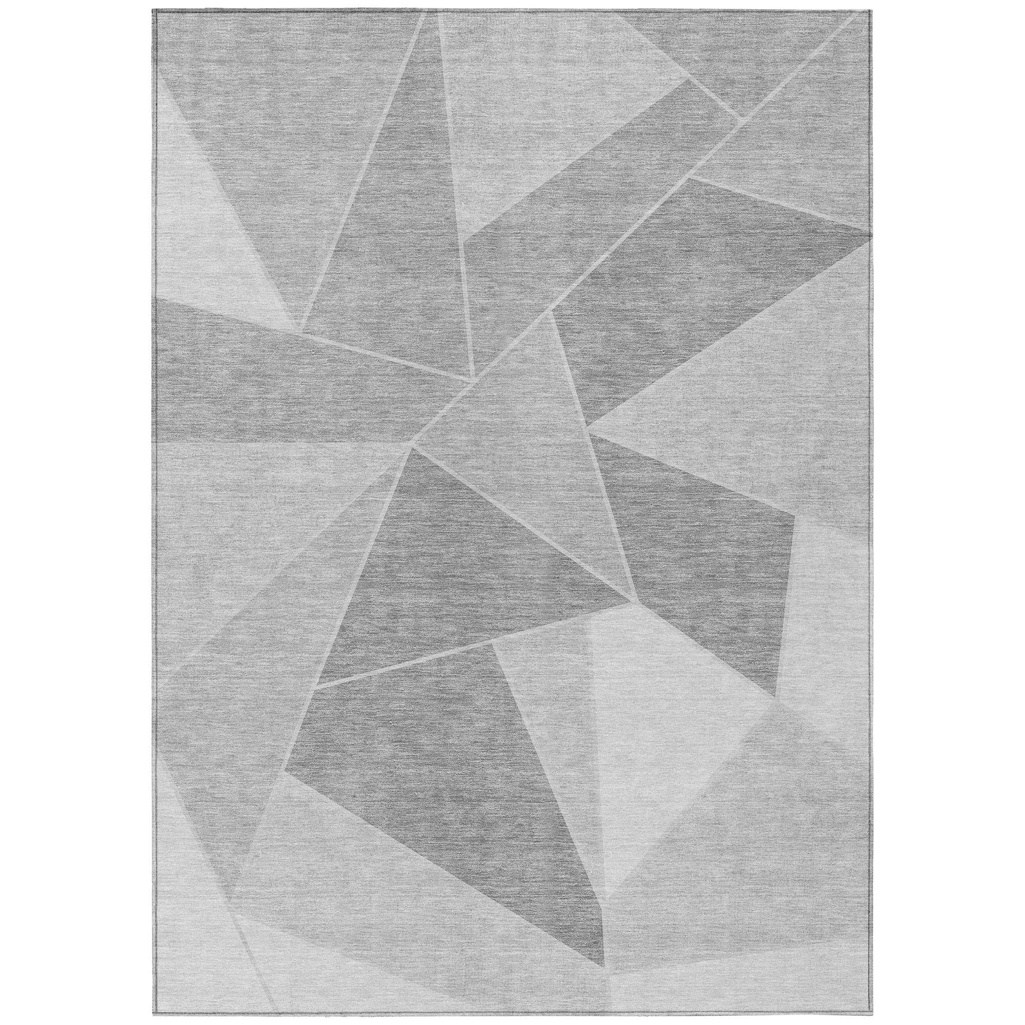 Addison Rugs Gentle Waves Grey Washable Indoor-Outdoor Rug