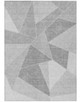 Addison Rugs Gentle Waves Grey Washable Indoor-Outdoor Rug