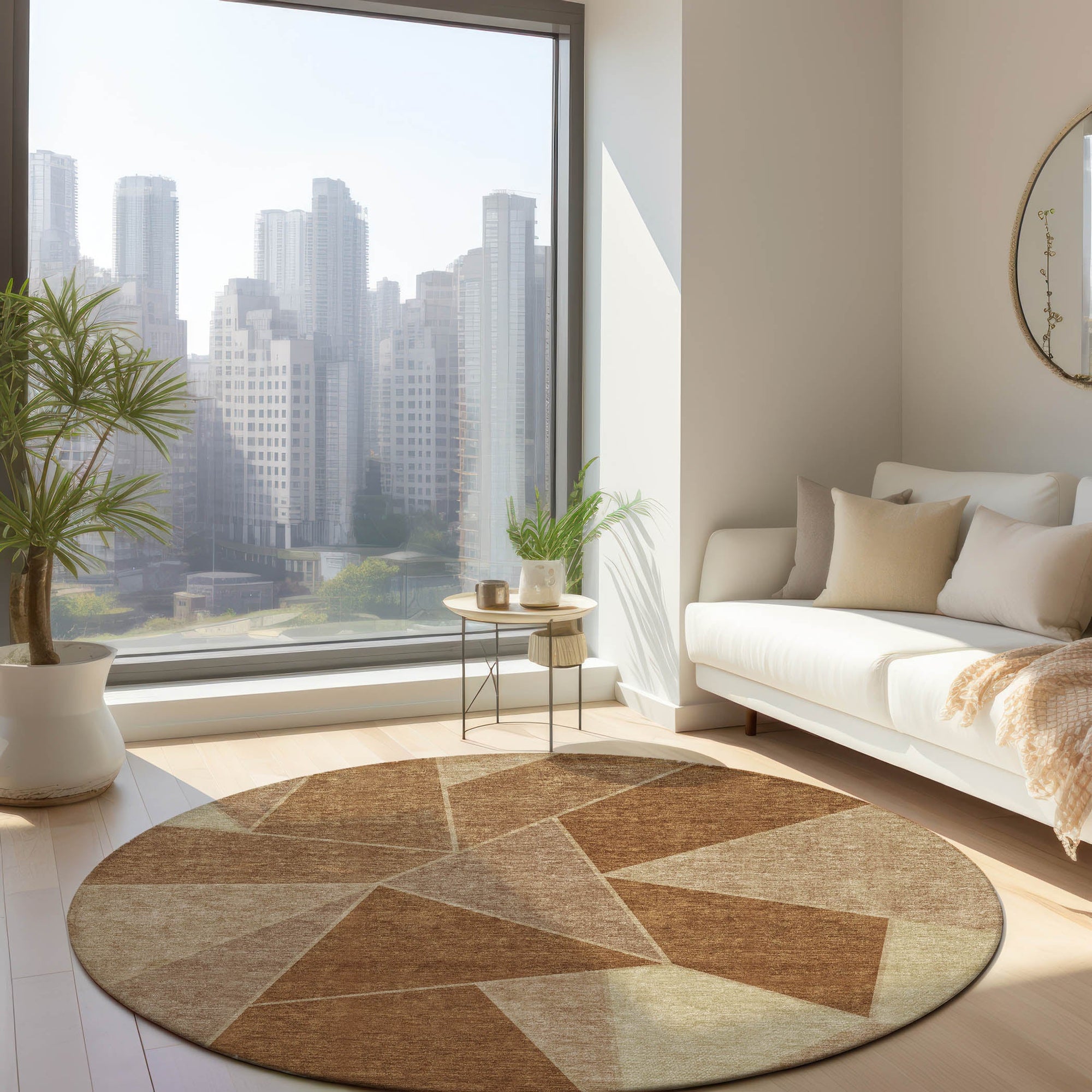 Addison Rugs Gentle Waves Paprika Washable Indoor-Outdoor Rug