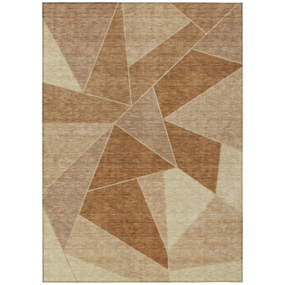 Addison Rugs Gentle Waves Paprika Washable Indoor-Outdoor Rug