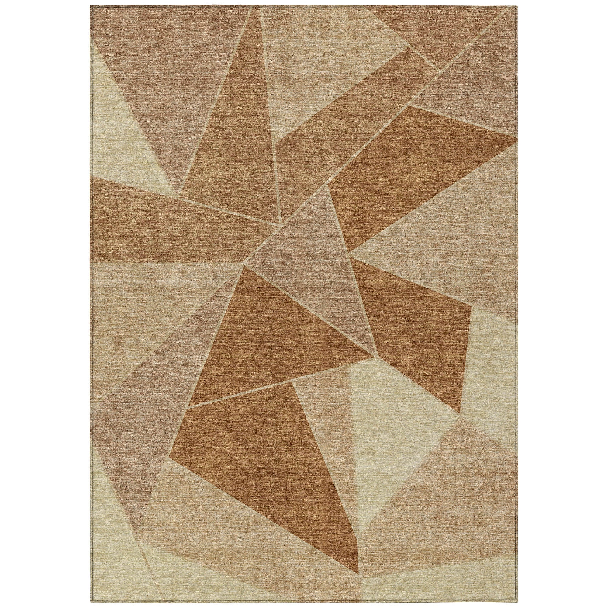 Addison Rugs Gentle Waves Paprika Washable Indoor-Outdoor Rug