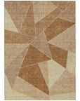 Addison Rugs Gentle Waves Paprika Washable Indoor-Outdoor Rug