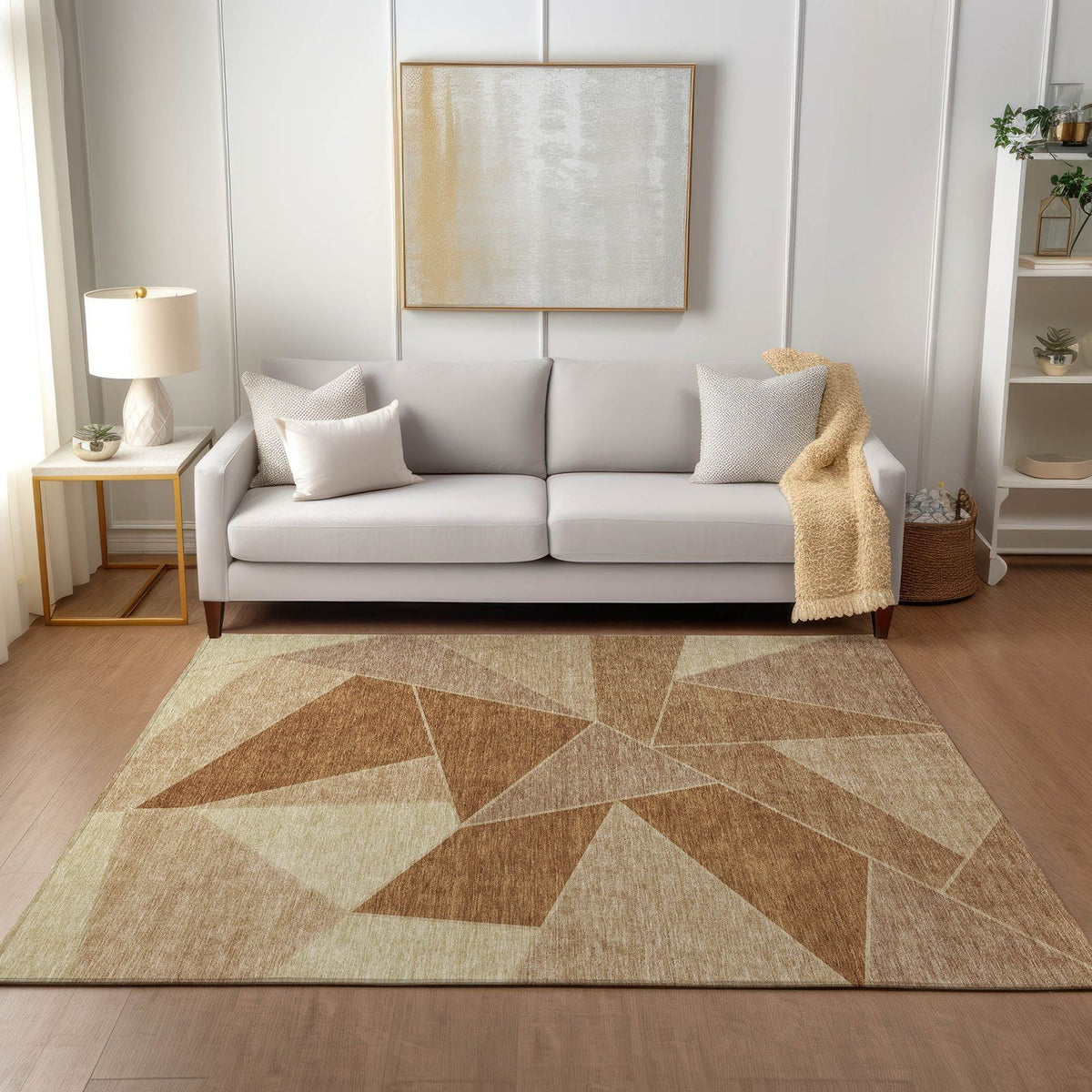 Addison Rugs Gentle Waves Paprika Washable Indoor-Outdoor Rug
