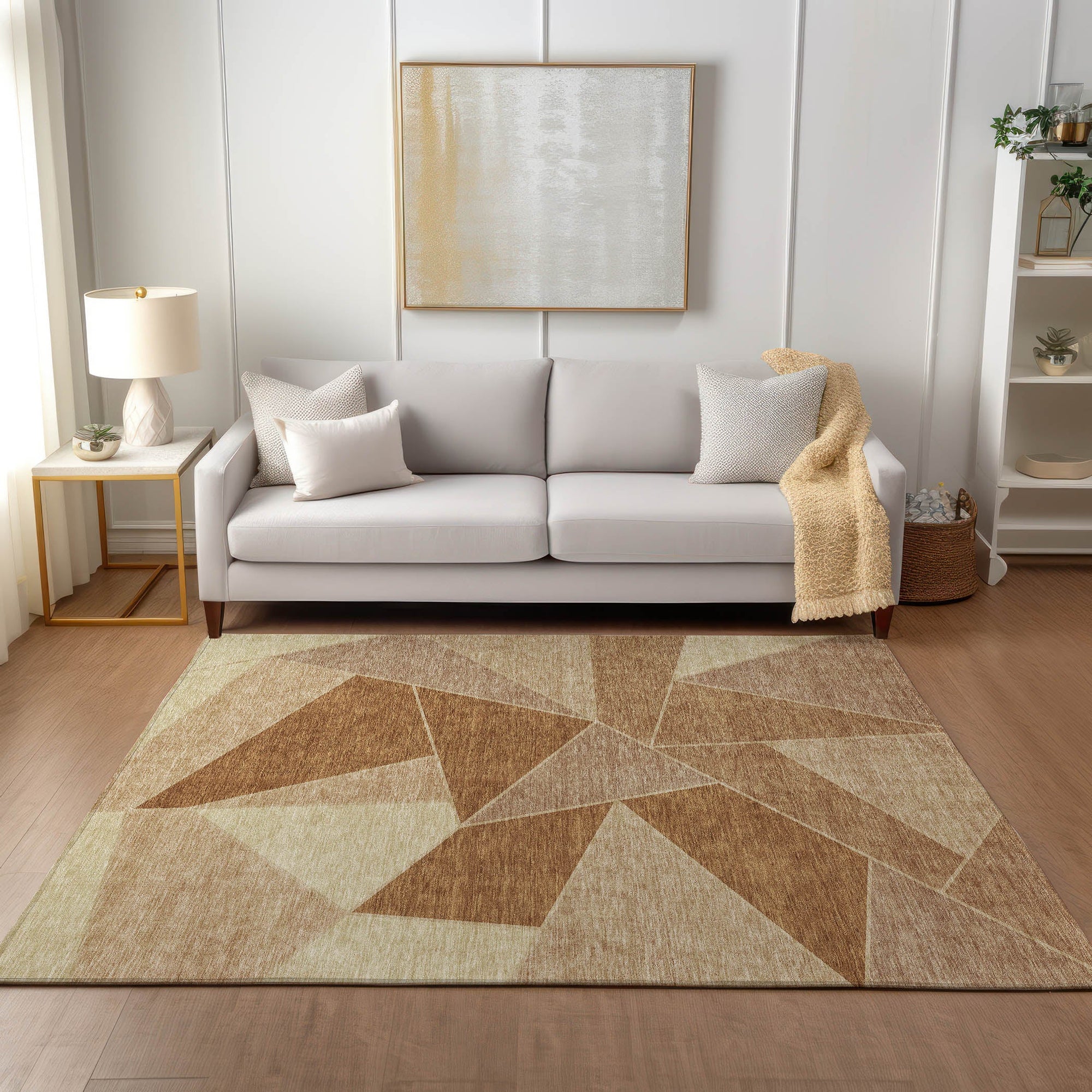 Addison Rugs Gentle Waves Paprika Washable Indoor-Outdoor Rug