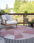 Addison Rugs Gentle Waves Pink Washable Indoor-Outdoor Rug