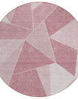 Addison Rugs Gentle Waves Pink Washable Indoor-Outdoor Rug