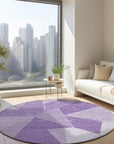 Addison Rugs Gentle Waves Lilac Washable Indoor-Outdoor Rug