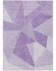 Addison Rugs Gentle Waves Lilac Washable Indoor-Outdoor Rug
