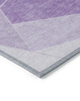 Addison Rugs Gentle Waves Lilac Washable Indoor-Outdoor Rug