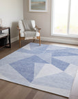 Addison Rugs Gentle Waves Sky Washable Indoor-Outdoor Rug