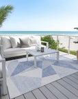 Addison Rugs Gentle Waves Sky Washable Indoor-Outdoor Rug