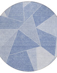 Addison Rugs Gentle Waves Sky Washable Indoor-Outdoor Rug