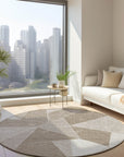 Addison Rugs Gentle Waves Taupe Washable Indoor-Outdoor Rug