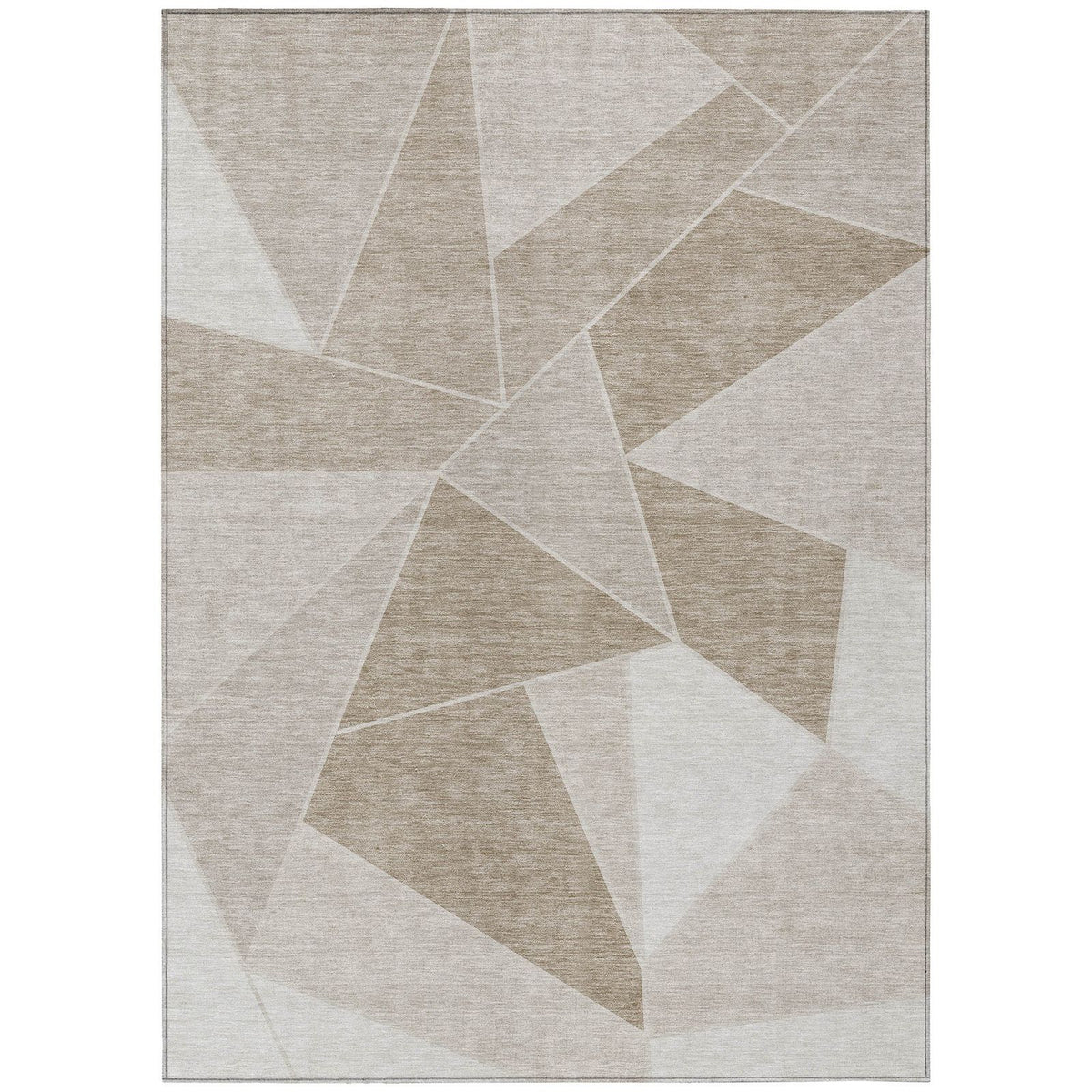 Addison Rugs Gentle Waves Taupe Washable Indoor-Outdoor Rug