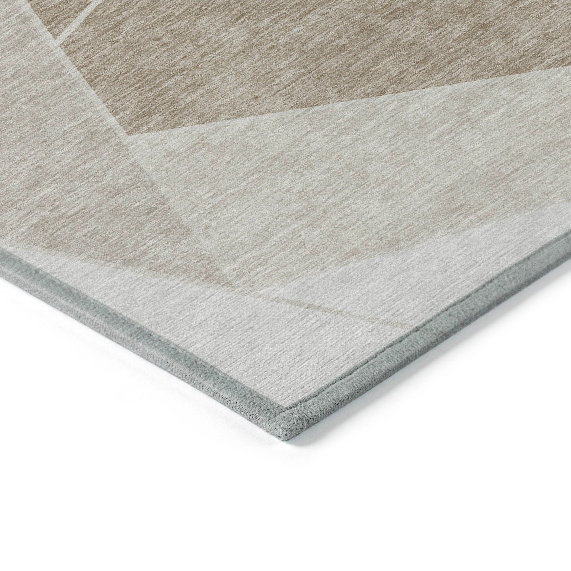 Addison Rugs Gentle Waves Taupe Washable Indoor-Outdoor Rug