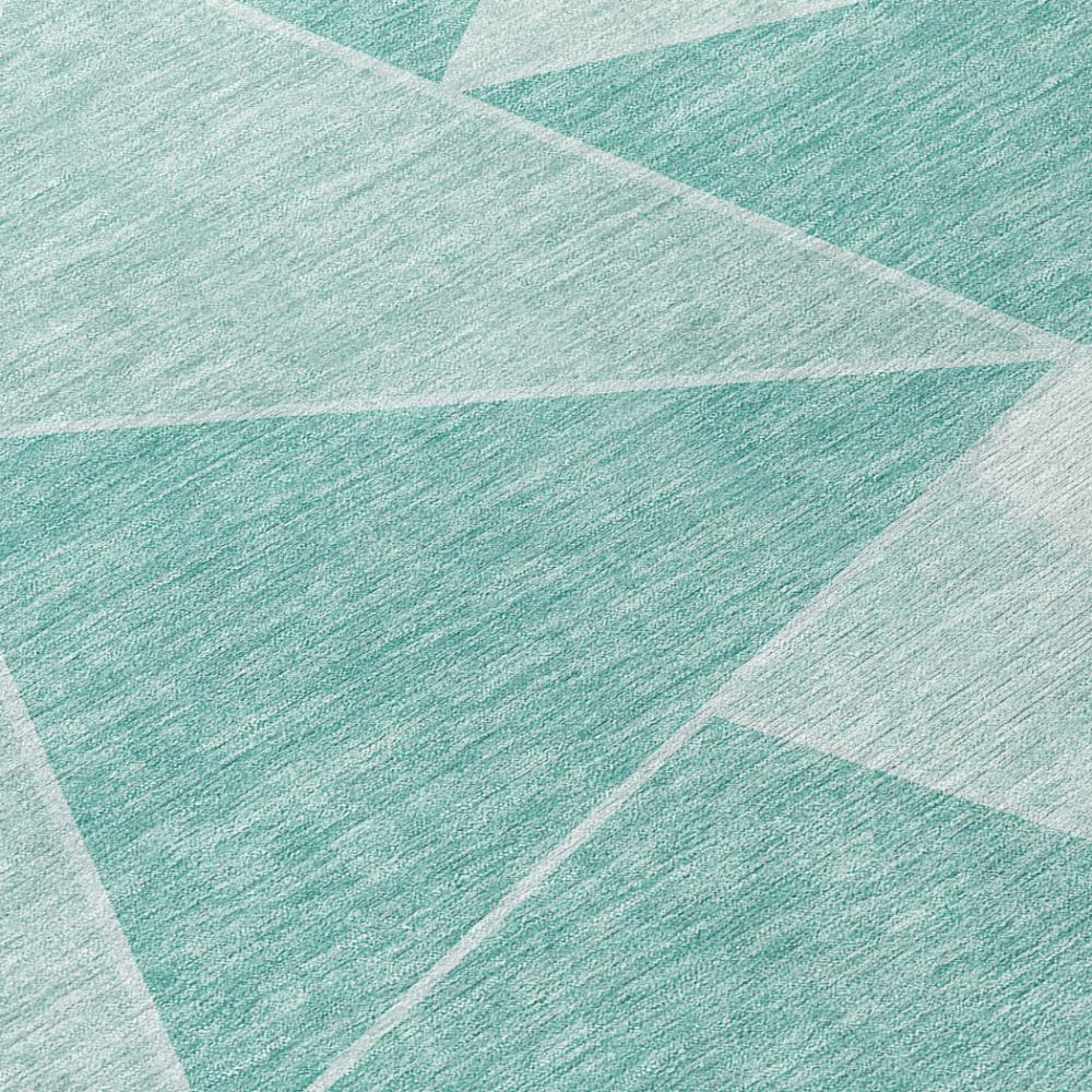 Addison Rugs Gentle Waves Teal Washable Indoor-Outdoor Rug