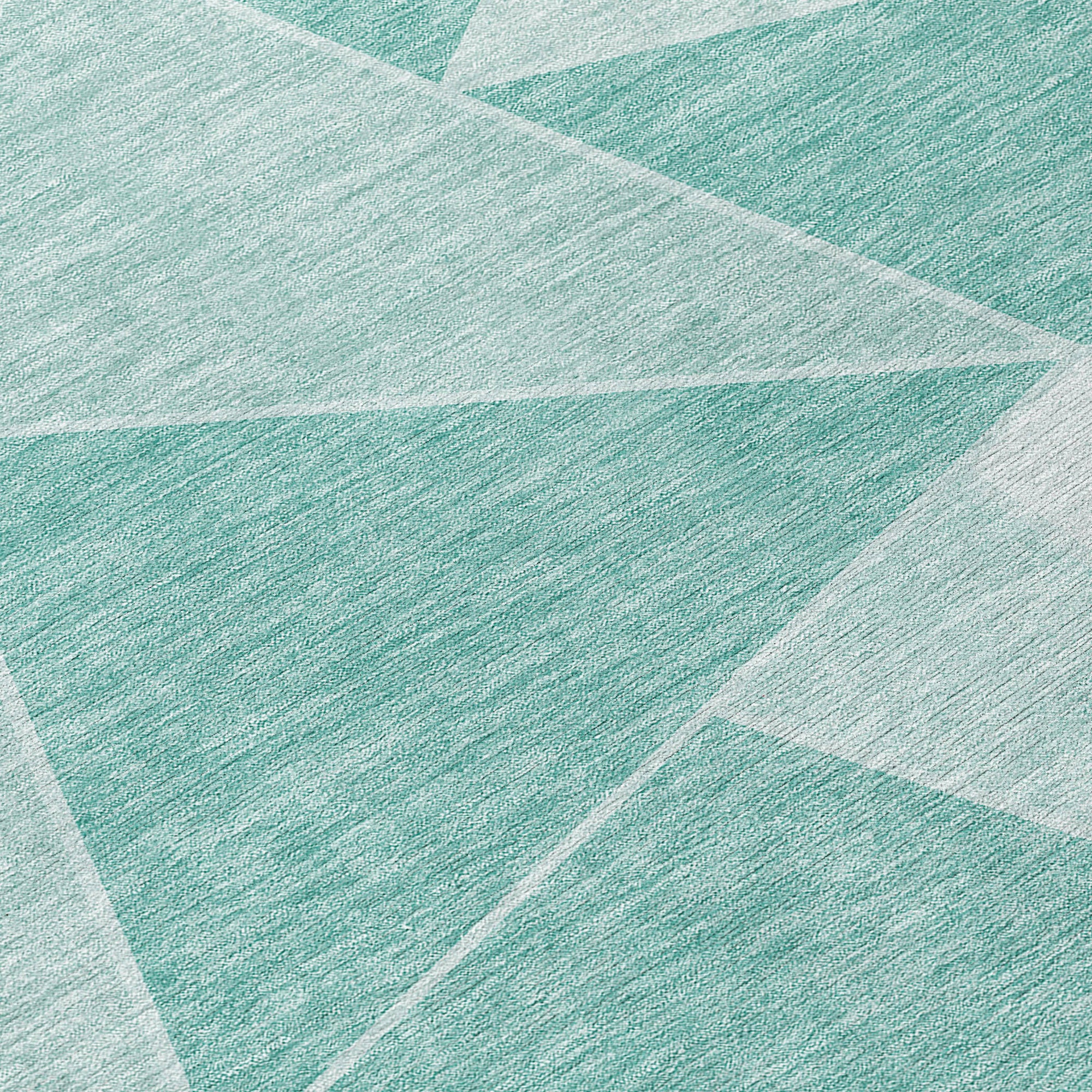 Addison Rugs Gentle Waves Teal Washable Indoor-Outdoor Rug