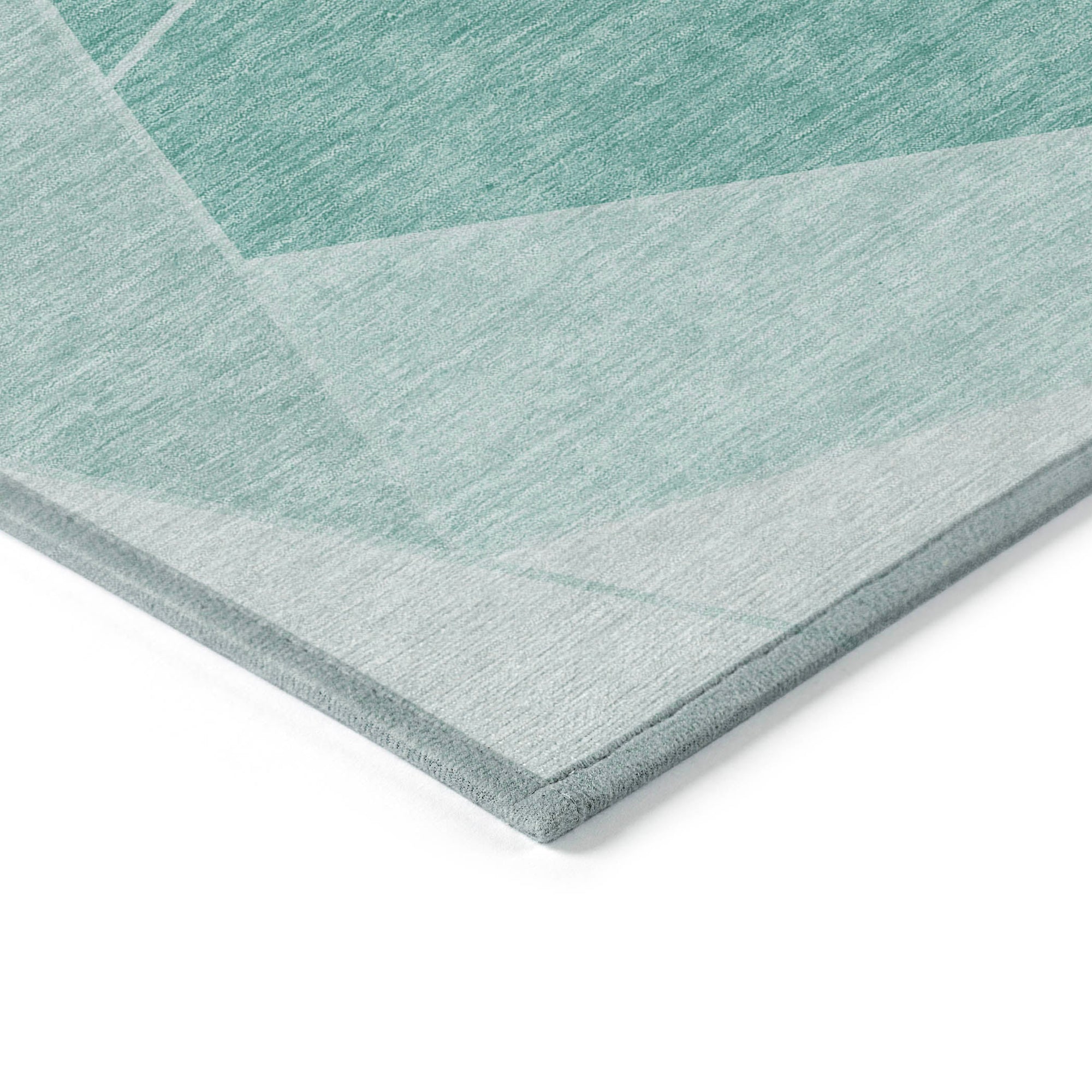 Addison Rugs Gentle Waves Teal Washable Indoor-Outdoor Rug
