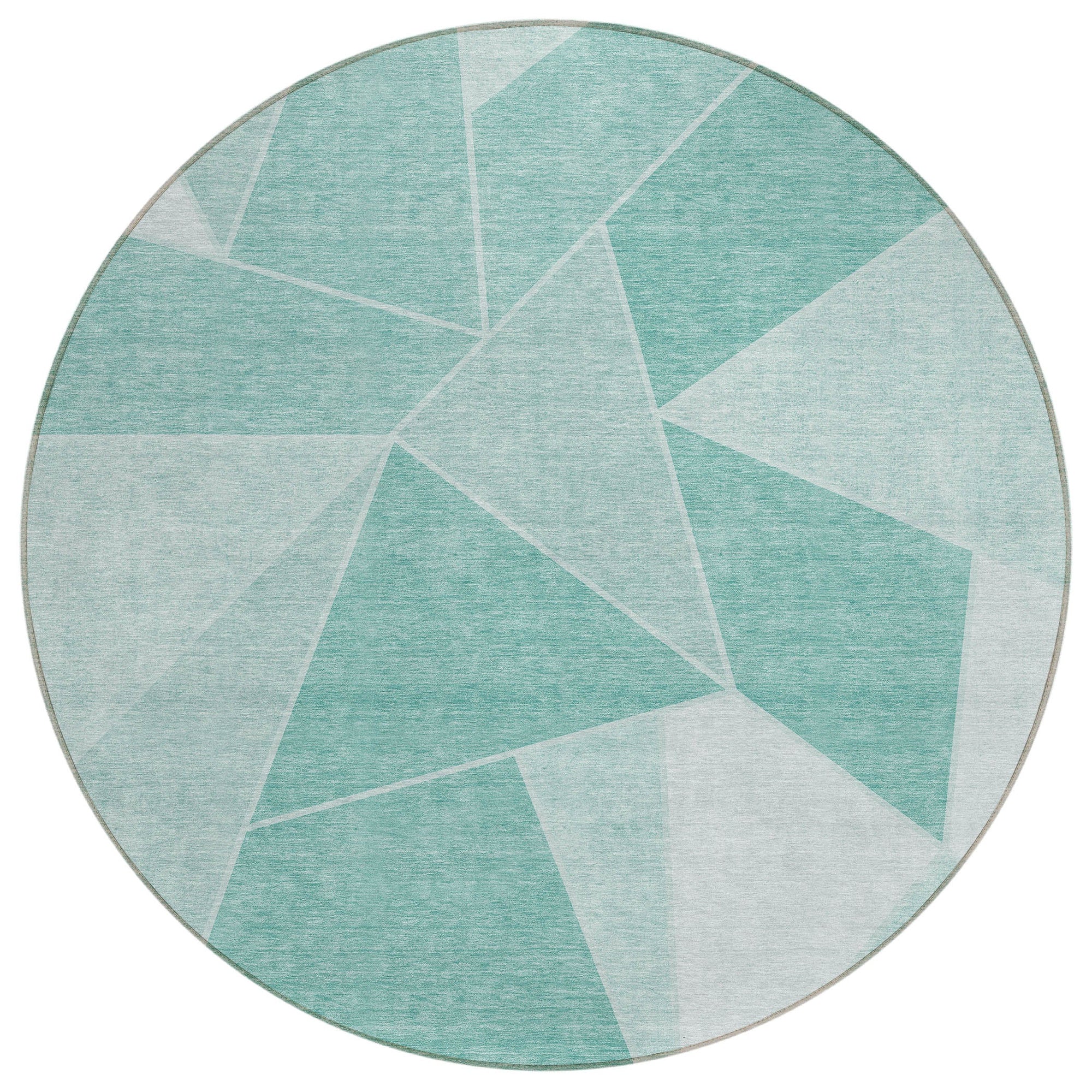 Addison Rugs Gentle Waves Teal Washable Indoor-Outdoor Rug
