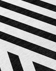 Addison Rugs Geometric Black Washable Indoor-Outdoor Rug