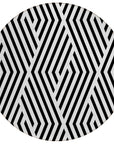Addison Rugs Geometric Black Washable Indoor-Outdoor Rug