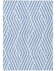Addison Rugs Geometric Blue Washable Indoor-Outdoor Rug