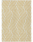 Addison Rugs Geometric Gold Washable Indoor-Outdoor Rug
