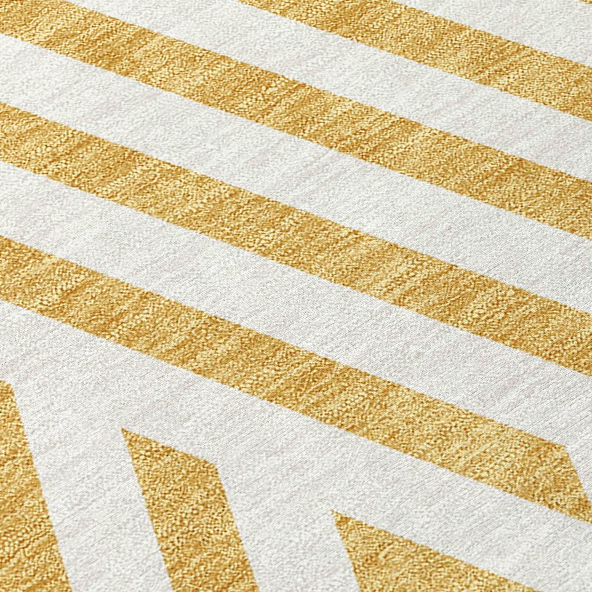 Addison Rugs Geometric Gold Washable Indoor-Outdoor Rug