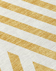Addison Rugs Geometric Gold Washable Indoor-Outdoor Rug