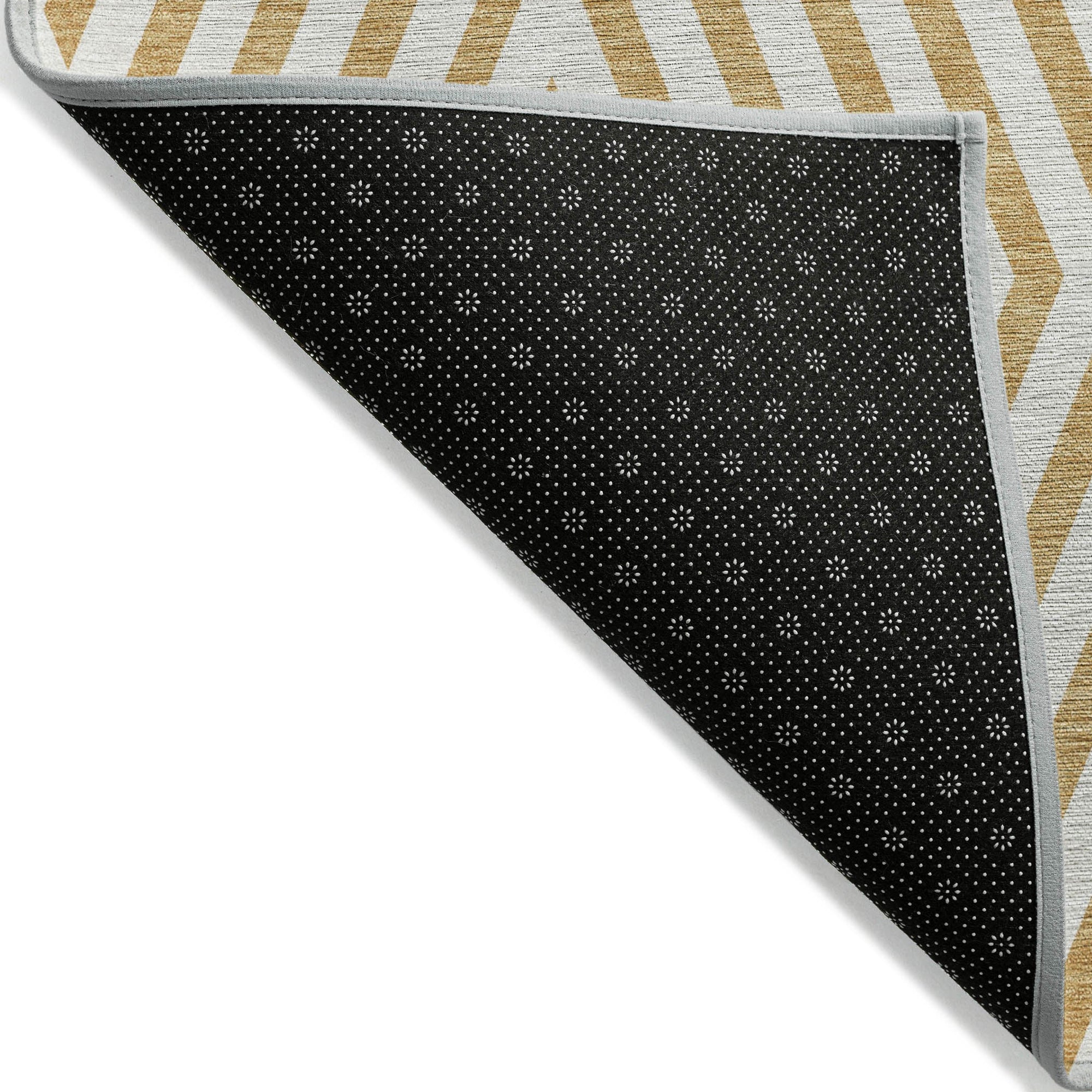 Addison Rugs Geometric Gold Washable Indoor-Outdoor Rug