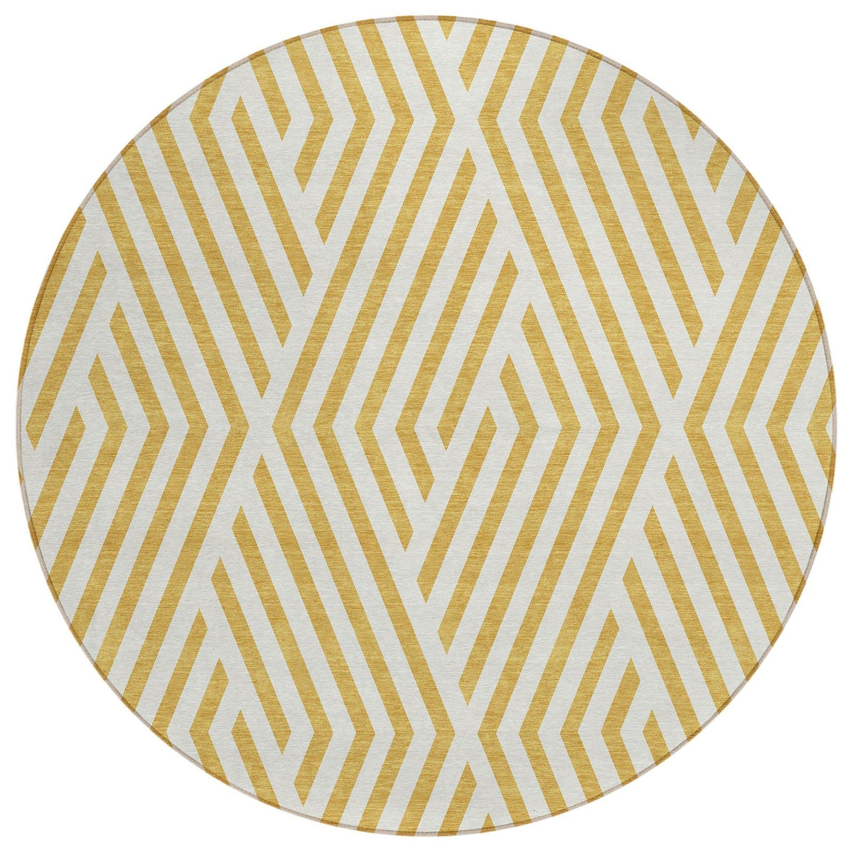Addison Rugs Geometric Gold Washable Indoor-Outdoor Rug