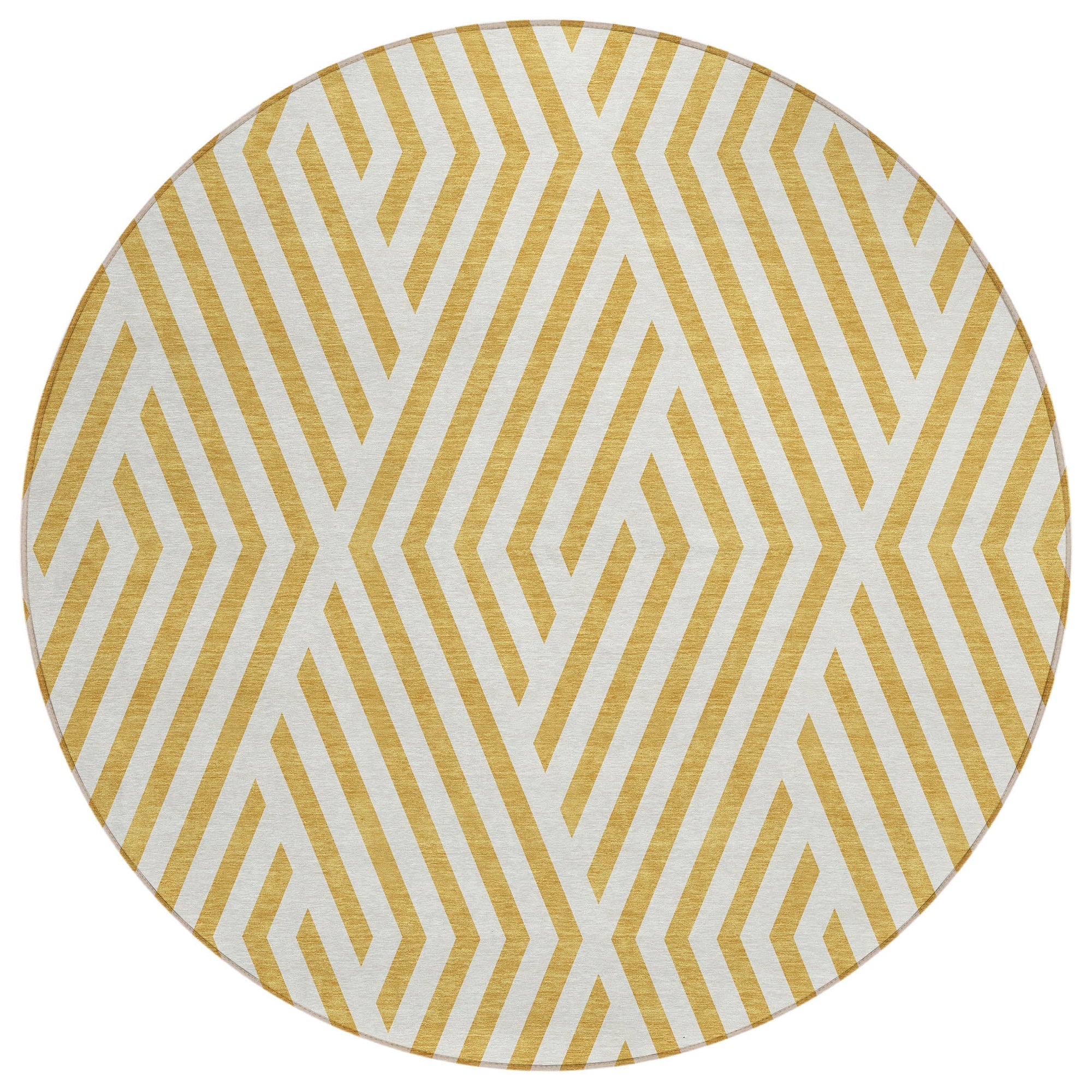 Addison Rugs Geometric Gold Washable Indoor-Outdoor Rug