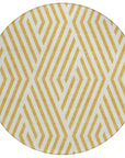 Addison Rugs Geometric Gold Washable Indoor-Outdoor Rug