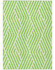 Addison Rugs Geometric Green Washable Indoor-Outdoor Rug