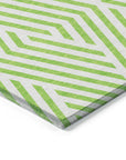 Addison Rugs Geometric Green Washable Indoor-Outdoor Rug