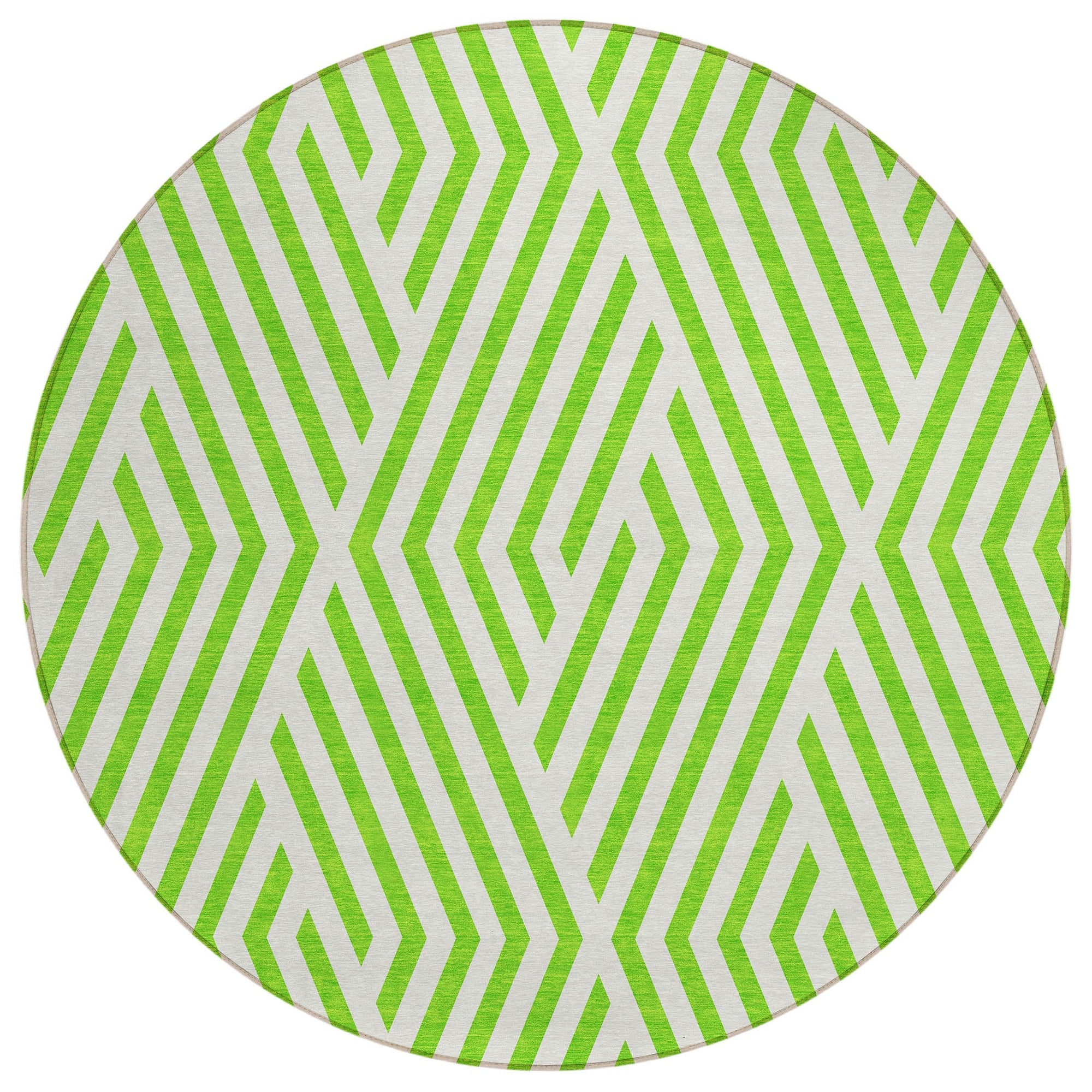 Addison Rugs Geometric Green Washable Indoor-Outdoor Rug