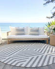 Addison Rugs Geometric Grey Washable Indoor-Outdoor Rug