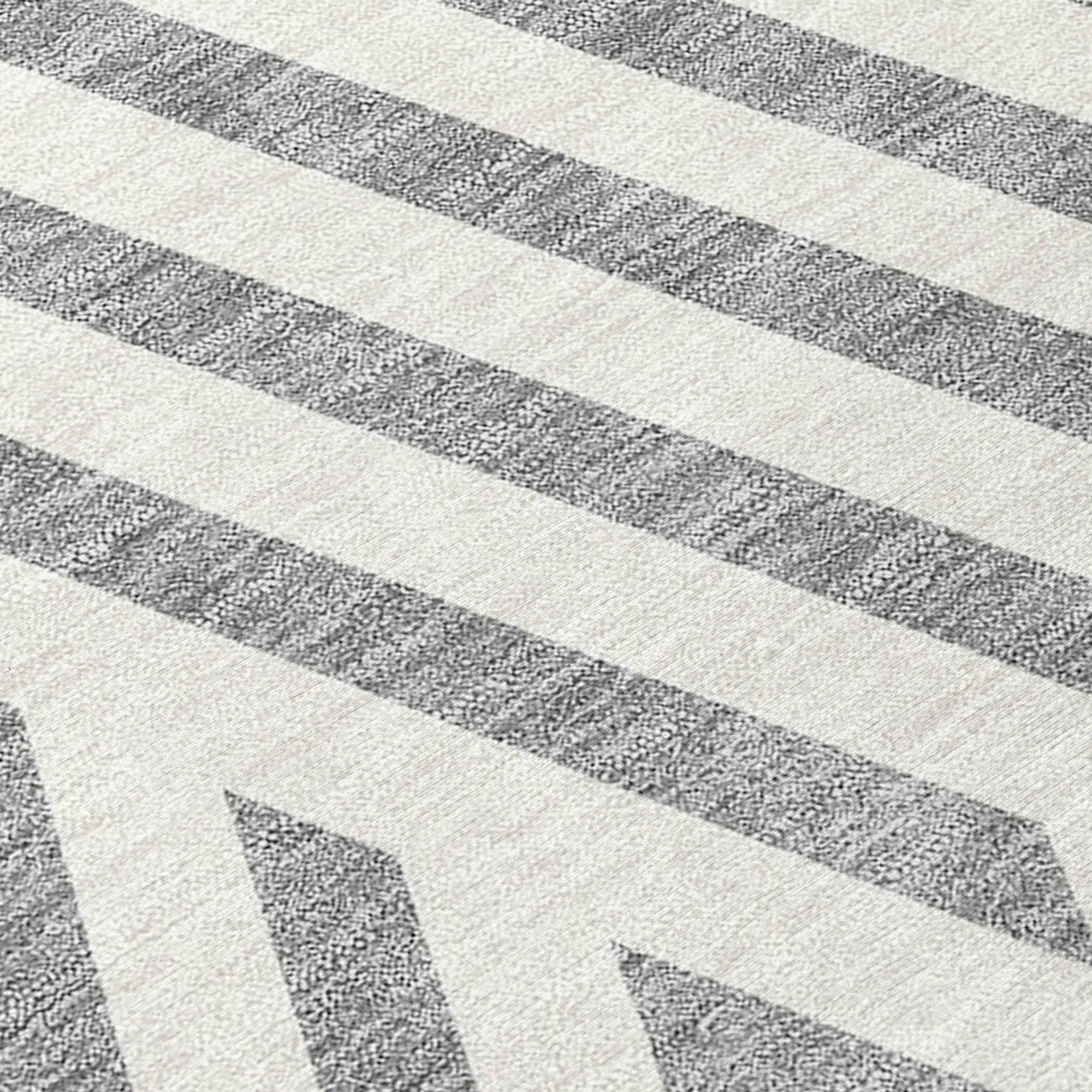 Addison Rugs Geometric Grey Washable Indoor-Outdoor Rug