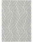 Addison Rugs Geometric Grey Washable Indoor-Outdoor Rug