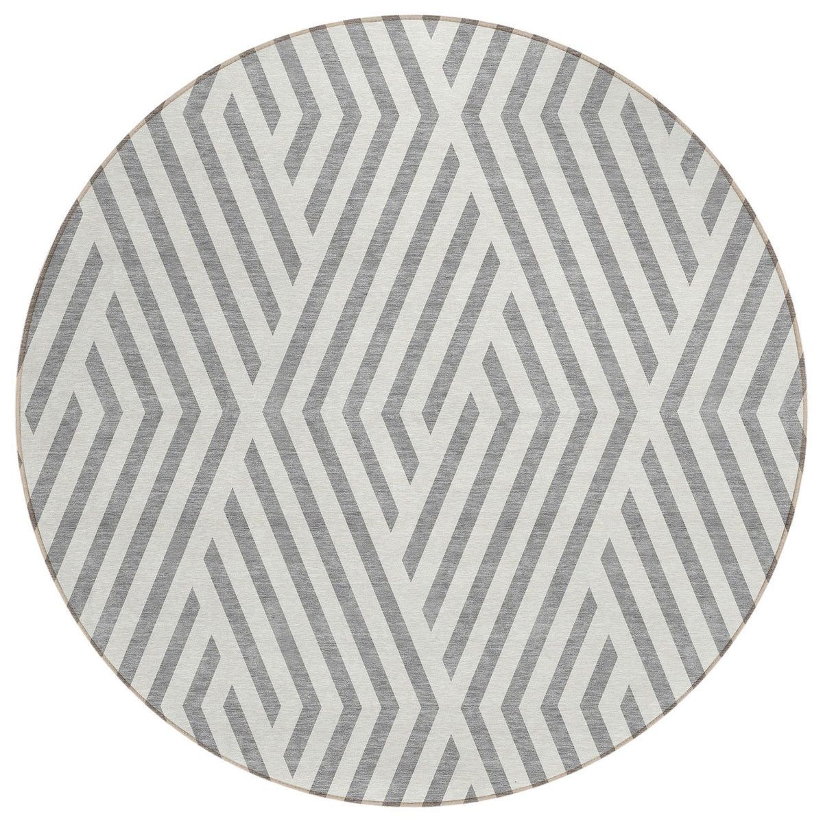 Addison Rugs Geometric Grey Washable Indoor-Outdoor Rug