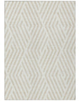 Addison Rugs Geometric Ivory Washable Indoor-Outdoor Rug
