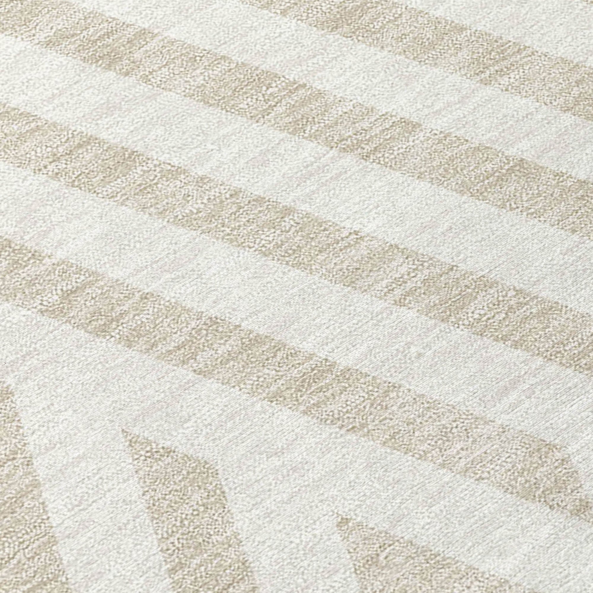 Addison Rugs Geometric Ivory Washable Indoor-Outdoor Rug