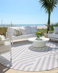 Addison Rugs Geometric Lavender Washable Indoor-Outdoor Rug
