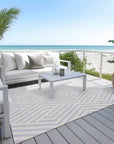 Addison Rugs Geometric Lavender Washable Indoor-Outdoor Rug