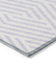 Addison Rugs Geometric Lavender Washable Indoor-Outdoor Rug