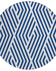 Addison Rugs Geometric Navy Washable Indoor-Outdoor Rug