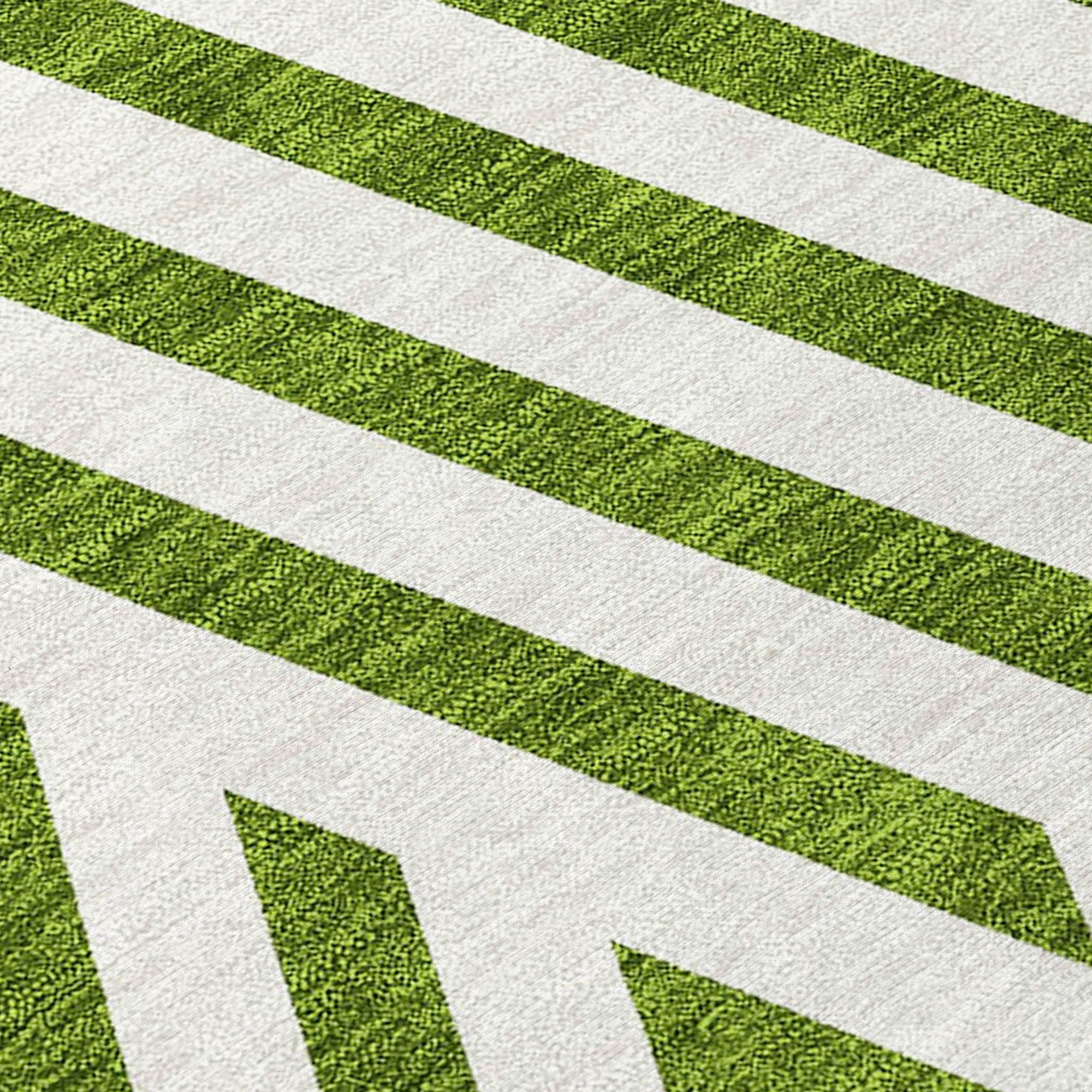 Addison Rugs Geometric Olive Washable Indoor-Outdoor Rug